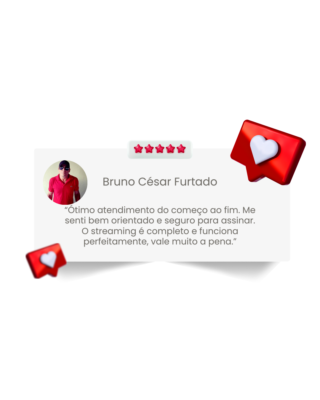 Gostei muito do atendimento, pessoal educado e paciente. Me explicaram direitinho como funciona o teste e já virei cliente. Tem muitos filmes, séries e canais ao vivo funcionando perfeitamente.(6)